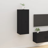 NNEVL Wall Mounted TV Cabinet Black 40x34.5x100 cm
