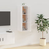 NNEVL Wall Mounted TV Cabinet High Gloss White 40x34.5x100 cm