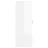NNEVL Wall Mounted TV Cabinet High Gloss White 40x34.5x100 cm