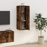 NNEVL Wall Mounted TV Cabinet Smoked Oak 40x34.5x100 cm
