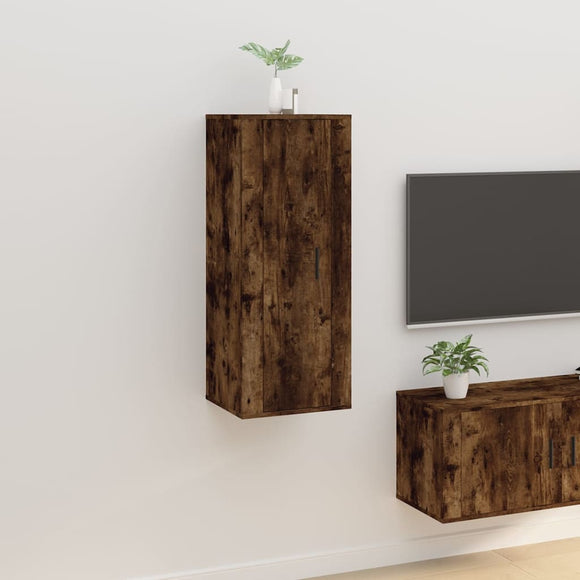 NNEVL Wall Mounted TV Cabinet Smoked Oak 40x34.5x100 cm