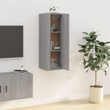 NNEVL Wall Mounted TV Cabinet Grey Sonoma 40x34.5x100 cm