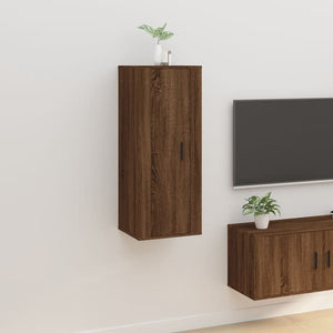 NNEVL Wall Mounted TV Cabinet Brown Oak 40x34.5x100 cm