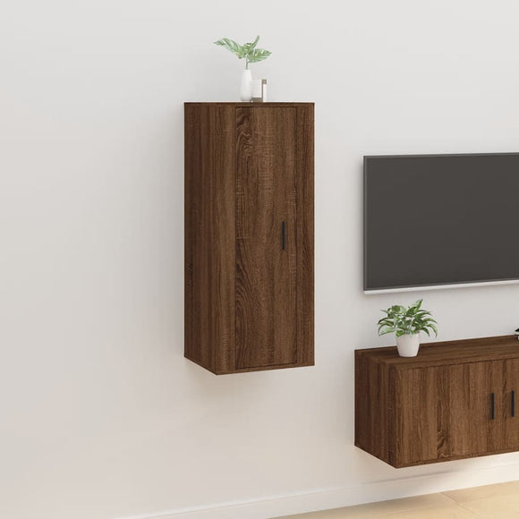 NNEVL Wall Mounted TV Cabinet Brown Oak 40x34.5x100 cm