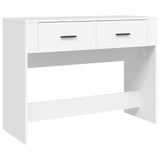 NNEVL Console Table White 100x39x75 cm Engineered Wood