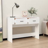 NNEVL Console Table White 100x39x75 cm Engineered Wood