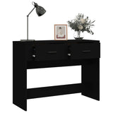 NNEVL Console Table Black 100x39x75 cm Engineered Wood