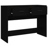 NNEVL Console Table Black 100x39x75 cm Engineered Wood