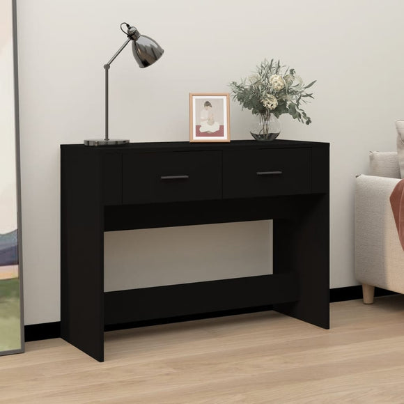 NNEVL Console Table Black 100x39x75 cm Engineered Wood