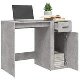 NNEVL Desk Concrete Grey 100x49x75 cm Engineered Wood