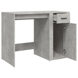 NNEVL Desk Concrete Grey 100x49x75 cm Engineered Wood