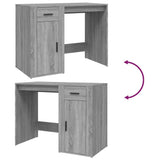 NNEVL Desk Grey Sonoma 100x49x75 cm Engineered Wood