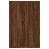 NNEVL Desk Brown Oak 100x49x75 cm Engineered Wood