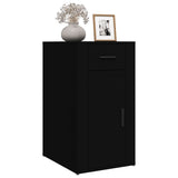 NNEVL Desk Cabinet Black 40x49x75 cm Engineered Wood