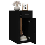 NNEVL Desk Cabinet Black 40x49x75 cm Engineered Wood