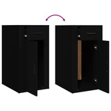 NNEVL Desk Cabinet Black 40x49x75 cm Engineered Wood