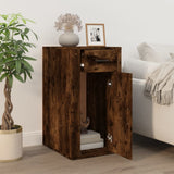 NNEVL Desk Cabinet Smoked Oak 40x49x75 cm Engineered Wood