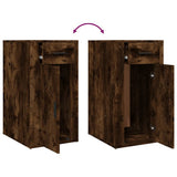 NNEVL Desk Cabinet Smoked Oak 40x49x75 cm Engineered Wood