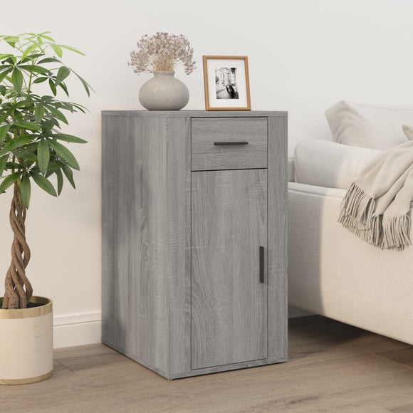 NNEVL Desk Cabinet Grey Sonoma 40x49x75 cm Engineered Wood