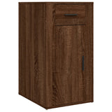 NNEVL Desk Cabinet Brown Oak 40x49x75 cm Engineered Wood
