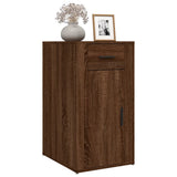 NNEVL Desk Cabinet Brown Oak 40x49x75 cm Engineered Wood