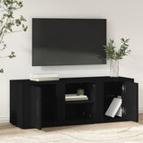 NNEVL TV Cabinet Black 100x31.5x35 cm Engineered Wood