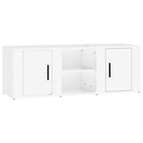 NNEVL TV Cabinet High Gloss White 100x31.5x35 cm Engineered Wood