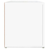 NNEVL TV Cabinet High Gloss White 100x31.5x35 cm Engineered Wood