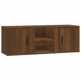 NNEVL TV Cabinet Brown Oak 100x31.5x35 cm Engineered Wood