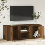 NNEVL TV Cabinet Brown Oak 100x31.5x35 cm Engineered Wood