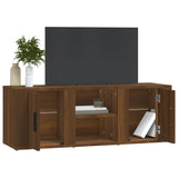 NNEVL TV Cabinet Brown Oak 100x31.5x35 cm Engineered Wood