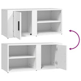 NNEVL TV Cabinets 2 pcs White 80x31.5x36 cm Engineered Wood