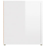 NNEVL TV Cabinet High Gloss White 80x31.5x36 cm Engineered Wood