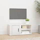 NNEVL TV Cabinet High Gloss White 80x31.5x36 cm Engineered Wood