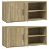 NNEVL TV Cabinets 2 pcs Sonoma Oak 80x31.5x36 cm Engineered Wood