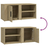 NNEVL TV Cabinets 2 pcs Sonoma Oak 80x31.5x36 cm Engineered Wood