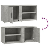 NNEVL TV Cabinets 2 pcs Concrete Grey 80x31.5x36 cm Engineered Wood