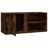 NNEVL TV Cabinet Smoked Oak 80x31.5x36 cm Engineered Wood