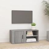 NNEVL TV Cabinet Grey Sonoma 80x31.5x36 cm Engineered Wood