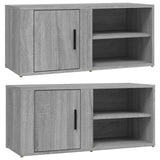 NNEVL TV Cabinets 2 pcs Grey Sonoma 80x31.5x36 cm Engineered Wood