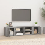 NNEVL TV Cabinets 2 pcs Grey Sonoma 80x31.5x36 cm Engineered Wood