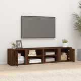 NNEVL TV Cabinets 2 pcs Brown Oak 80x31.5x36 cm Engineered Wood