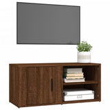 NNEVL TV Cabinets 2 pcs Brown Oak 80x31.5x36 cm Engineered Wood