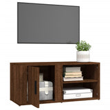 NNEVL TV Cabinets 2 pcs Brown Oak 80x31.5x36 cm Engineered Wood