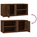 NNEVL TV Cabinets 2 pcs Brown Oak 80x31.5x36 cm Engineered Wood