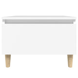 NNEVL Side Table White 50x46x35 cm Engineered Wood