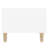NNEVL Side Table White 50x46x35 cm Engineered Wood