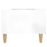 NNEVL Side Tables 2 pcs High Gloss White 50x46x35 cm Engineered Wood
