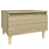 NNEVL Side Table Sonoma Oak 50x46x35 cm Engineered Wood