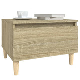 NNEVL Side Table Sonoma Oak 50x46x35 cm Engineered Wood